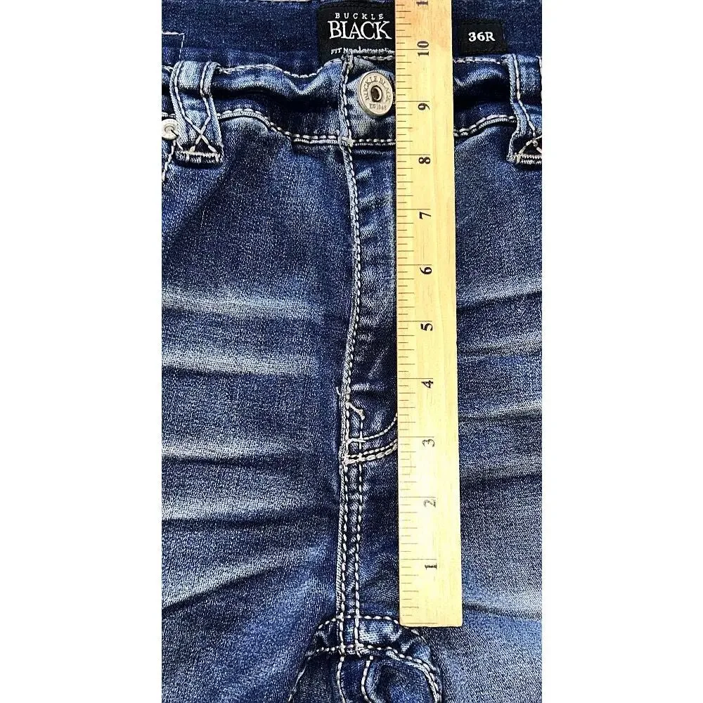 Buckle Black High-Rise Skinny Jeans Men's 36X32